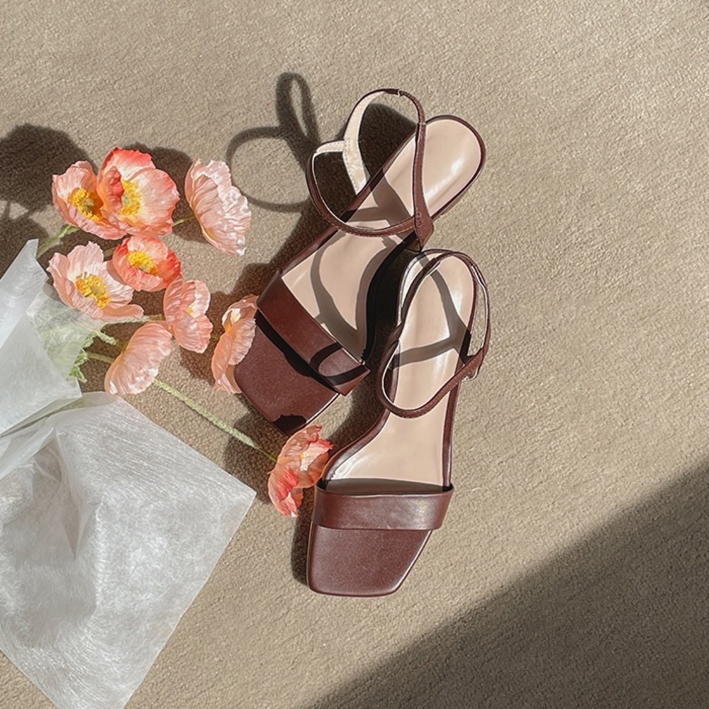 NEW Brown Sandal Heels from Korea